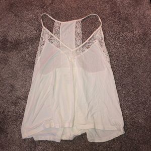 white lace camisole